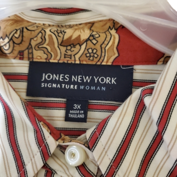 Jones New York Striped Shirt 3X - Picture 8 of 9
